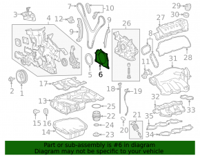 Крышка коленвала 2GR-FXE Lexus RX450h 10-15