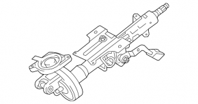 Рулевая колонка Toyota Rav4 13-18 с ЭУР без start-stop