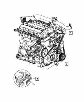 Двигатель Jeep Cherokee KL 14-18 2.4 79к, обломаны шпильки на выпуске