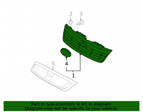 Решетка радиатора grill Subaru Forester 11-13