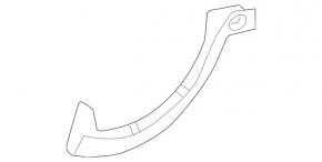 Накладка петли крышки багажника правая Mercedes W213 E 17-23 царапины