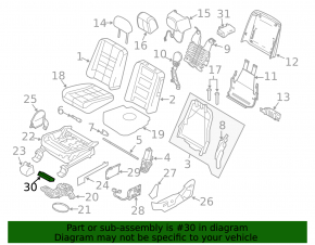 Driver Side Seat Memory Control Module Ford Flex 13-19