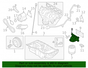 Корпус масляного фильтра Ford Edge 15-18 2.0T