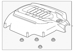 Накладка двигателя Acura MDX 14-20