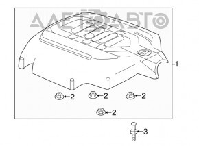 Накладка двигателя Acura MDX 14-20