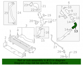 Патрубок интеркулера верхний Hyundai Elantra AD 17-20 1.6T sport