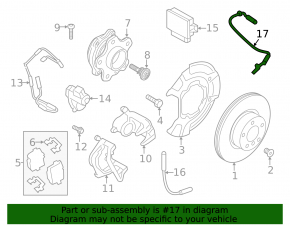 Senzor ABS spate stânga BMW X3 G01 18-21