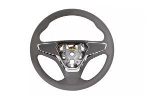 Руль голый Chevrolet Cruze 16-19 резина черный, без кнопок и лепестков