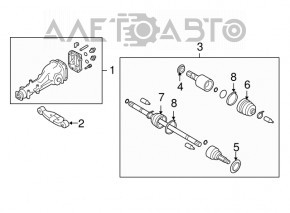 Кронштейн редуктора Subaru Forester 14-18 SJ 2.5