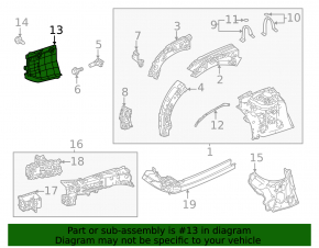 Защита арки передняя правая Toyota Rav4 19-25
