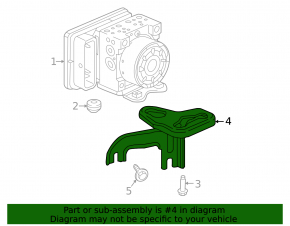 Кронштейн блока ABS HONDA CIVIC 16-21