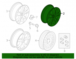 Диск колесный R18 Ford Escape MK3 13-19 тип 2, бордюрка