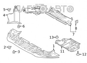 Protecția pentru bara de protecție frontală Ford Transit Connect MK2 13-