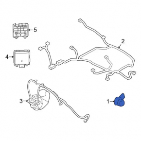 Парктроник переднего бампера центральный Ford Escape MK4 20-26