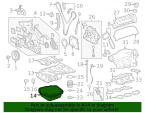 Поддон масляный 3.5 2GR-FE Lexus ES350 07-12