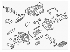 Печка в сборе Nissan Leaf 11-12