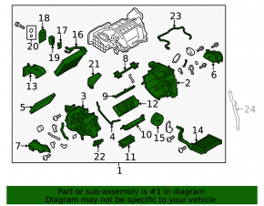 Печка в сборе Nissan Leaf 11-12