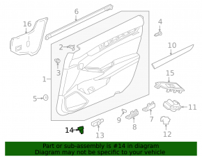 Кнопка открытия крышки багажника в карточке Honda Insight 19-22