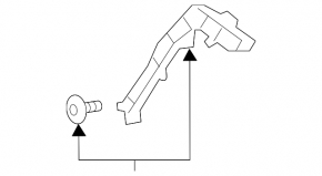 Крепление заднего бампера внутреннее левое Lexus UX200 UX250h UX300h 19-26