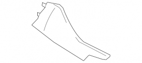 Накладка центральной консоли левая Lexus GS300 GS350 GS430 GS450h 06-11 кожа черная