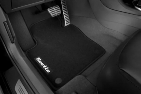 Комплект ковриков салона ткань VW Beetle 12-19 черная с логотипом