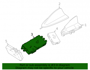 ANTENNA AMPLIFIER DIVERSITY BMW 5 G30 17-23