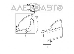 Дверь голая передняя правая Toyota Avalon 05-12