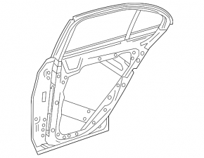 Дверь голая задняя левая Mercedes W213 E 17-23