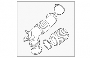 Воздуховод от фильтра Kia K5 21-24 1.6T