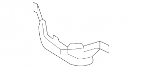 Накладка замка капота Mitsubishi Eclipse Cross 18-20