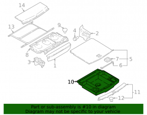 Поддон багажника VW Tiguan 18-22