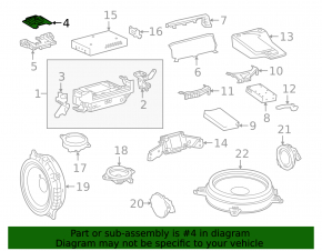 Navigation Gps Antenna Toyota Rav4 19-25