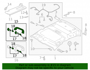 Ручка потолка передняя левая Mazda 3 19-26 серая