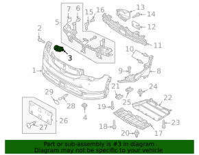 Крепление переднего бампера правое Mazda MX-30 22-26