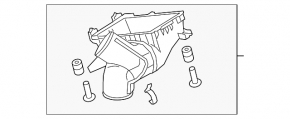 Corpul filtrului de aer partea de jos Acura MDX 16-18 nou original