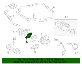 Охладитель клапана ЕГР Toyota Venza 21-22