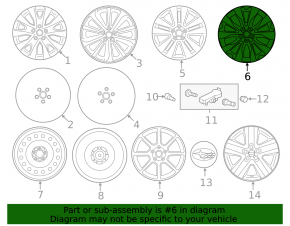 Диск колесный R18 Subaru Outback 15-17