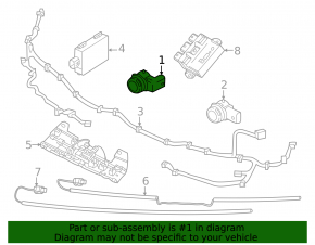 Парктроник переднего бампера Volvo XC40 19-26