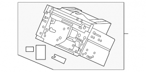 Monitor, afișaj, navigație inferioară Honda Accord 13-17 ecran tactil touring, cu strat protector negru și gri, zgârieturi