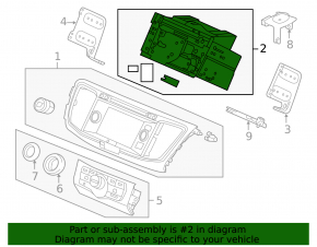 Monitor, afișaj, navigație inferioară Honda Accord 13-17 ecran tactil touring, cu strat protector negru și gri, zgârieturi