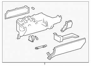 Перчаточный ящик, бардачок Lexus UX200 UX250h UX300h 19-26
