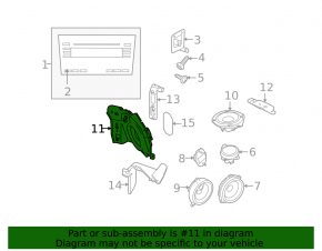 Сабвуфер Subaru Outback 10-14