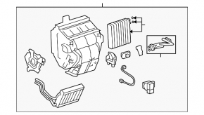 Печка в сборе Toyota Highlander 01-07