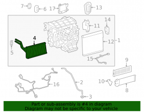 Radiator încălzire Toyota Camry 18-24