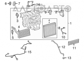 Radiator încălzire Toyota Camry 18-24