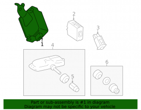 RECEIVER ASSY, TIRE PRESSURE MONITOR Lexus CT200h 11-17