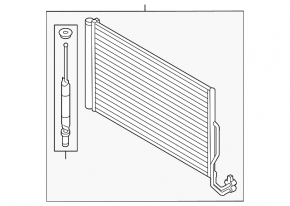 Condensator radiator aer condiționat Porsche Cayenne 958 11-17