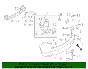 Заглушка буксировочного крюка заднего бампера левая Mazda CX-5 13-16