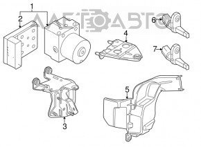 ABS АБС VW Passat b7 12-15 USA