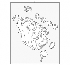 Коллектор впускной Hyundai Veloster 12-17
